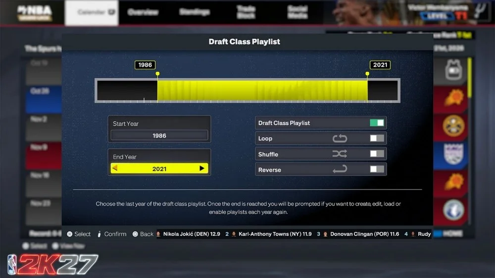 NBA 2K27先行开玩正式开启，全新世代与第1赛季同